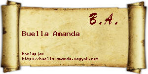 Buella Amanda névjegykártya